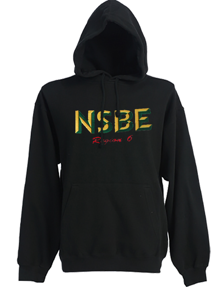 NSBE Chisel Letter Hooded Sweatshirt - Black
