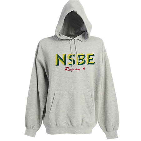 NSBE Chisel Letter Hooded Sweatshirt - Grey