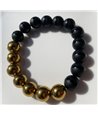 Gold Hematite and Black Onyx