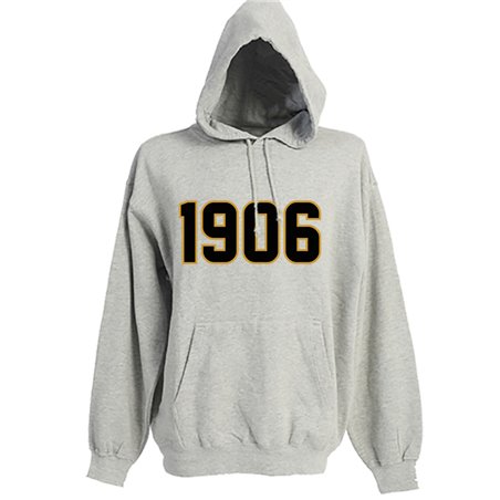 Grey 1906 Twill Letter Hoodie