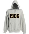 Grey 1906 Twill Letter Hoodie
