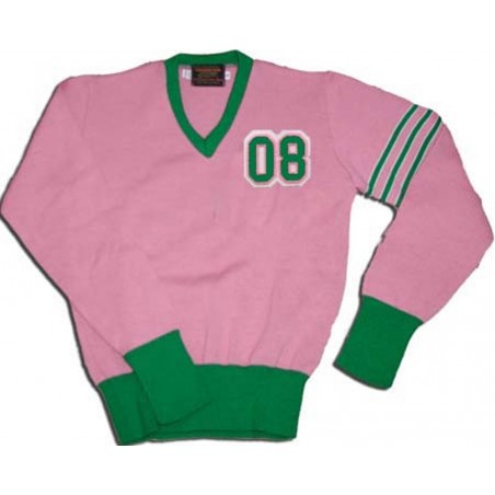 08 Varsity Letter Sweater - White/Pink