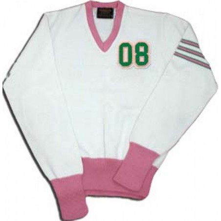 08 Varsity Letter Sweater - Pink/Kelly